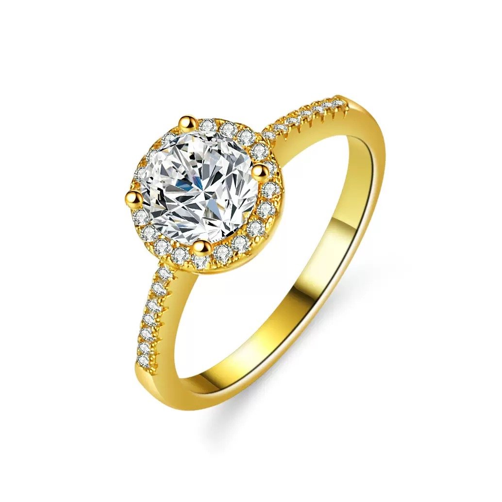 Luna Grace Aurelia Halo Ring - Image 3