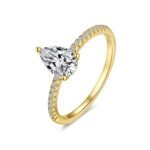 Luna Grace Celestial Teardrop Pavé Ring