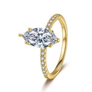 Luna Grace Shimmering Dewdrop Ring