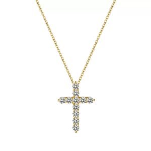 Grace Moissanite Cross Pendant